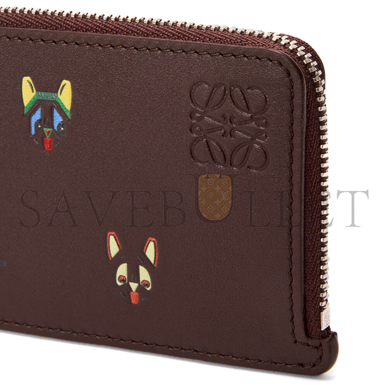 L0ew* CATS COIN CARDHOLDER IN CLASSIC CALFSKIN C643Z40XAL (13*7.5*1cm)